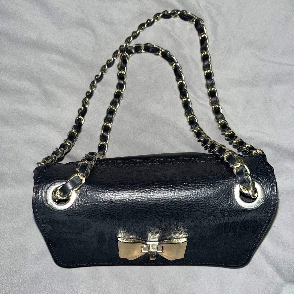 Italian Leather crossbody bag - Picture 2 of 8